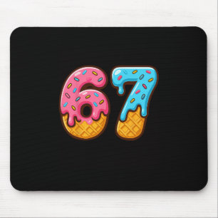 Six Seven Ijs Drip Cool Meme 67 Grappig Nummer Muismat