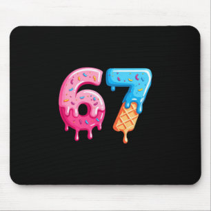 Six Seven Ijs Drip Cool Meme 67 Grappig Nummer Muismat