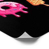 Six Seven Ijs Drip Cool Meme 67 Grappig Nummer Poster (Hoek)