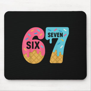 Six Seven Ijs Drip Cool Meme 67 Grappige Druppel Muismat