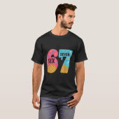 Six Seven Ijs Drip Cool Meme 67 Grappige Druppel T-shirt (Voorkant volledig)