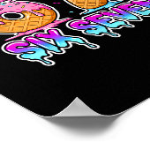 Six Seven Ijs Drip Cool Meme 67 Grappige Gen Al Poster (Hoek)