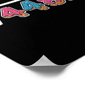 Six Seven Ijs Drip Cool Meme 67 Grappige Vierkant Poster (Hoek)