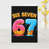 Six Seven Ijs Drip Gen Alpha Jargon 6 7 Trend Kaart (Gele Bloem)