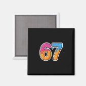Six Seven Ijs Drip Gen Alpha Jargon 6 7 Trend Magneet (Voorkant / Achterkant)