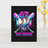 Six Seven Ijs Drip Gen Alpha Sla Jargon 6 7 Trend Kaart (Gele Bloem)