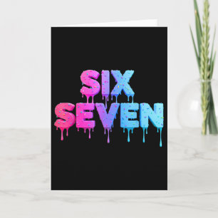 Six Seven Ijs Drip Gen Alpha Slang 6 7 Trend Kaart