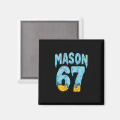 Six Seven Ijs Drip Mason 67 Meme Halloween ( Magneet (Voorkant / Achterkant)