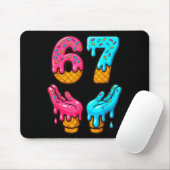Six Seven Ijs Drip Meme 67 Grappige Gen Alpha S Muismat (Met muis)