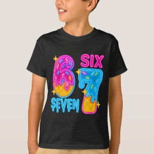 Six Seven Ijs Drip Meme 67 Grappige Gen Alpha S T-shirt