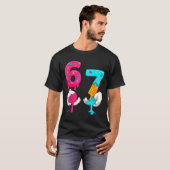 Six Seven Ijs Drip Meme 67 Grappige Gen Alpha S T-shirt (Voorkant volledig)