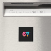 Six Seven Ijs Drip Meme 67 Sport Grappige Trend Magneet (Insitu (Vaatwasser))