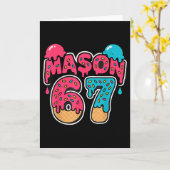 Six Seven Ijs Drip Sport 67 Fun Mason Meme Kaart (Gele Bloem)
