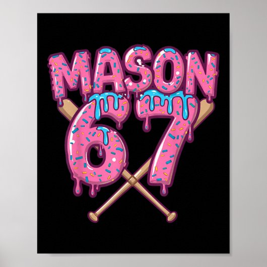 Six Seven Ijs Drip Sport 67 Fun Mason Meme _ Poster (Voorkant)