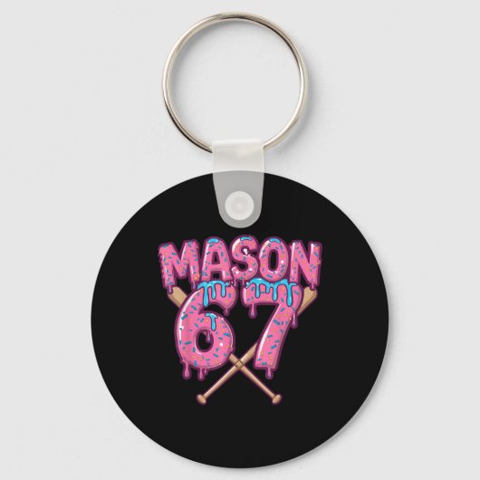 Six Seven Ijs Drip Sport 67 Fun Mason Meme _ Sleutelhanger (Voorkant)