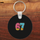 Six Seven Ijs Drip Sport 67 Fun Mason Meme ( Sleutelhanger (Voorkant)