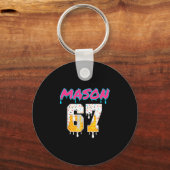 Six Seven Ijs Drip Sport 67 Fun Mason Meme Sleutelhanger (Voorkant)