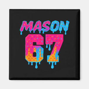 Six Seven Ijs Drip Srt 67 Mason Meme Magneet