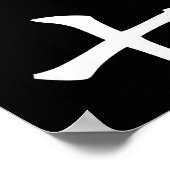 Six Seven In Japanese Kanji 6 Roku 7 Nana  Poster (Hoek)