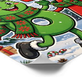 Six Seven Kerstmis — Grappige Kerstman Nummers 6 7 Poster (Hoek)