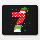 Six Seven Matching 67 Christmas Elf Hat Meme Gen A Muismat (Voorkant)