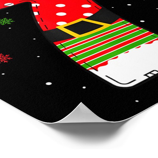 Six Seven Matching 67 Christmas Elf Hat Meme Gen A Poster (Hoek)