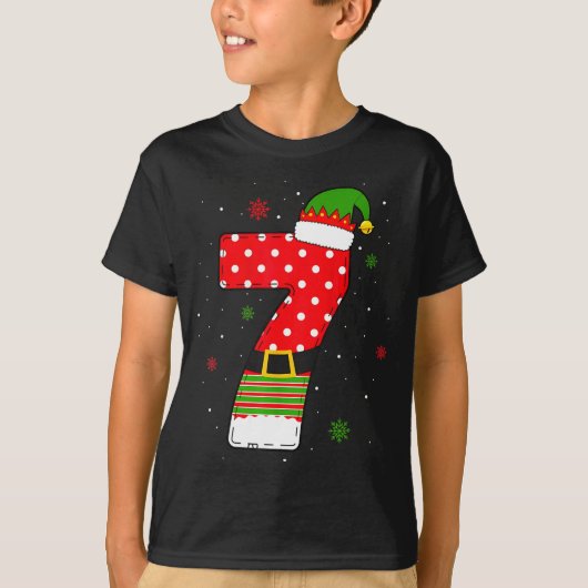 Six Seven Matching 67 Christmas Elf Hat Meme Gen A T-shirt (Voorkant)