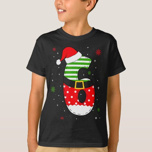Six Seven Matching 67 Christmas Santa Hat Meme Gen T-shirt (Voorkant)