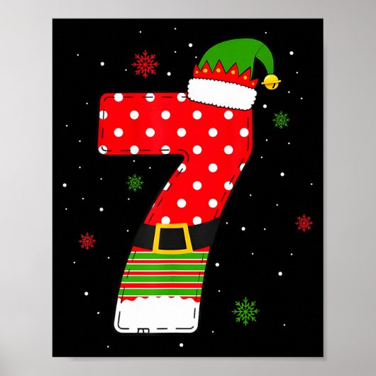 Six Seven Matching 67 Kerst Elf Hoed Meme Gen A Poster (Voorkant)