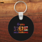 Six Seven Meme 67 Hallothanksmas Halloween Kerstmi Sleutelhanger (Voorkant)