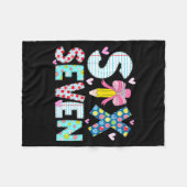 Six Seven Meme 67 Teacher Women Students Kids 6-7  Fleece Deken (Voorkant (Horizontaal))