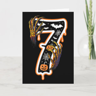 Six Seven Meme 6 7 67 Halloween Thanksgiving Koppe Kaart