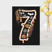 Six Seven Meme 6 7 67 Halloween Thanksgiving Koppe Kaart (Gele Bloem)