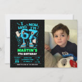 Six Seven Meme 6 7 Birthday Photo Invitation Kaart (Voorkant)