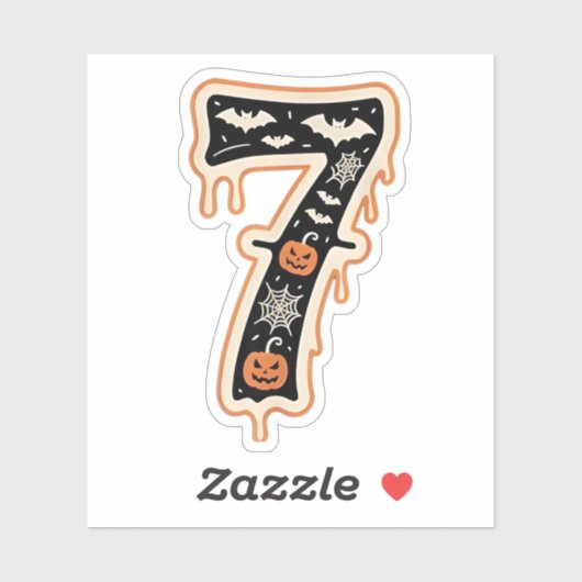 Six Seven Meme 6 7 Halloween Costume Couple Sticker (Vel)