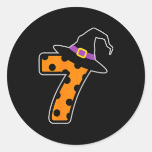 Six Seven Meme 6 7 Halloween Kostuum Koppel Ronde Sticker
