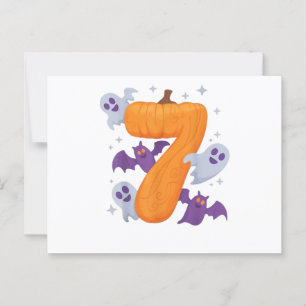 Six Seven Meme 6 7 Halloween kostuum paar Briefkaart