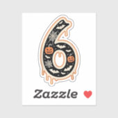 Six Seven Meme 6 7 Halloween kostuum paar Sticker (Vel)