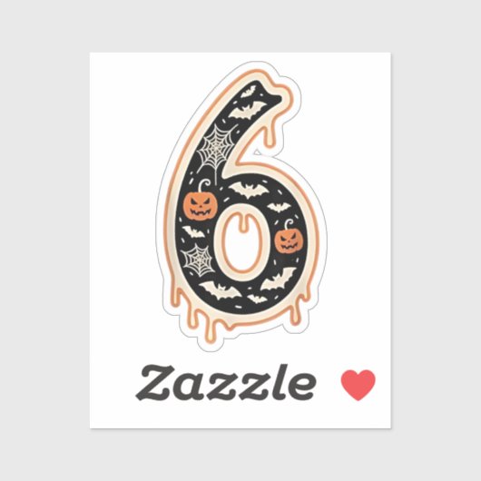 Six Seven Meme 6 7 Halloween kostuum paar Sticker (Vel)