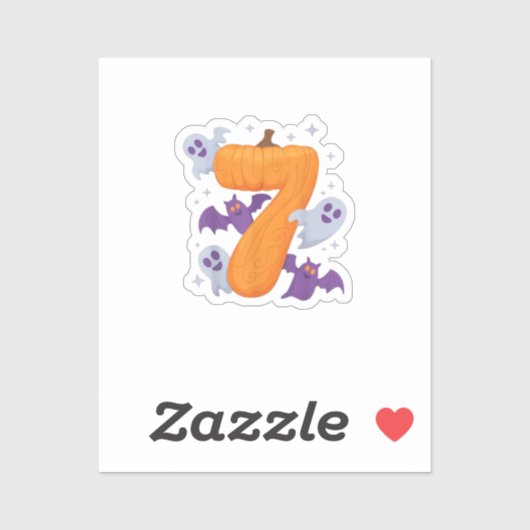 Six Seven Meme 6 7 Halloween kostuum paar Sticker (Vel)