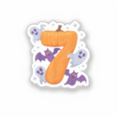 Six Seven Meme 6 7 Halloween kostuum paar Sticker (Voorkant)