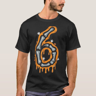 Six Seven Meme 6 7 Skelet Halloween Kostuum Koppel T-shirt