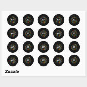 Six Seven Meme 6-7 Spiraal Nummers Print Gen Z Gen Ronde Sticker (Vel)