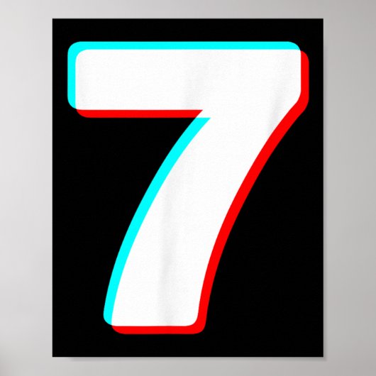 Six Seven Meme 7 Kostuum Halloween Koppels Passend Poster (Voorkant)