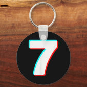 Six Seven Meme 7 Kostuum Halloween Koppels Passend Sleutelhanger (Voorkant)