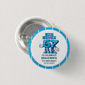 Six Seven Meme 7de Verjaardag | Grappig Trendy Ronde Button 3,2 Cm (Voorkant /achterkant)