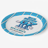 Six Seven Meme 7th Birthday | Funny Trendy Papieren Bordje (Gekanteld)