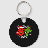 Six Seven Meme Christmas 67 Xmas  Sleutelhanger (Voorkant)