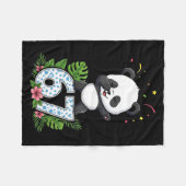 Six Seven Meme Dabbing Baby Panda 67 Funny Gen Z A Fleece Deken (Voorkant (Horizontaal))