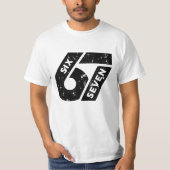 Six Seven Meme Funny 67 T-shirt (Voorkant)